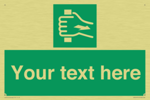 Custom Pull Bar Sign